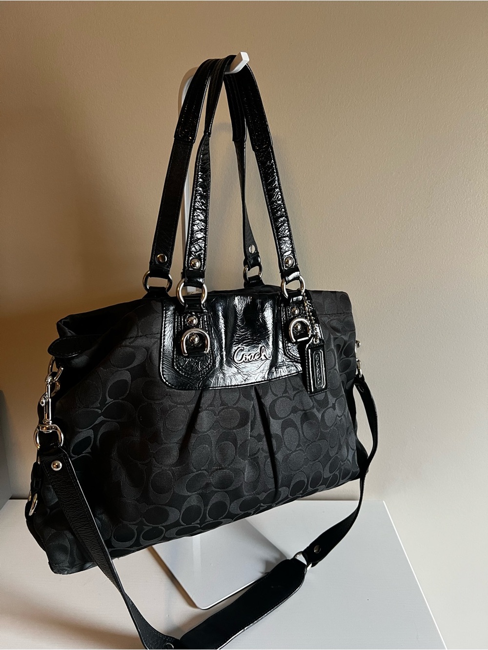 Vintage Y2K Coach Ashley Signature Sateen Carryall 2010